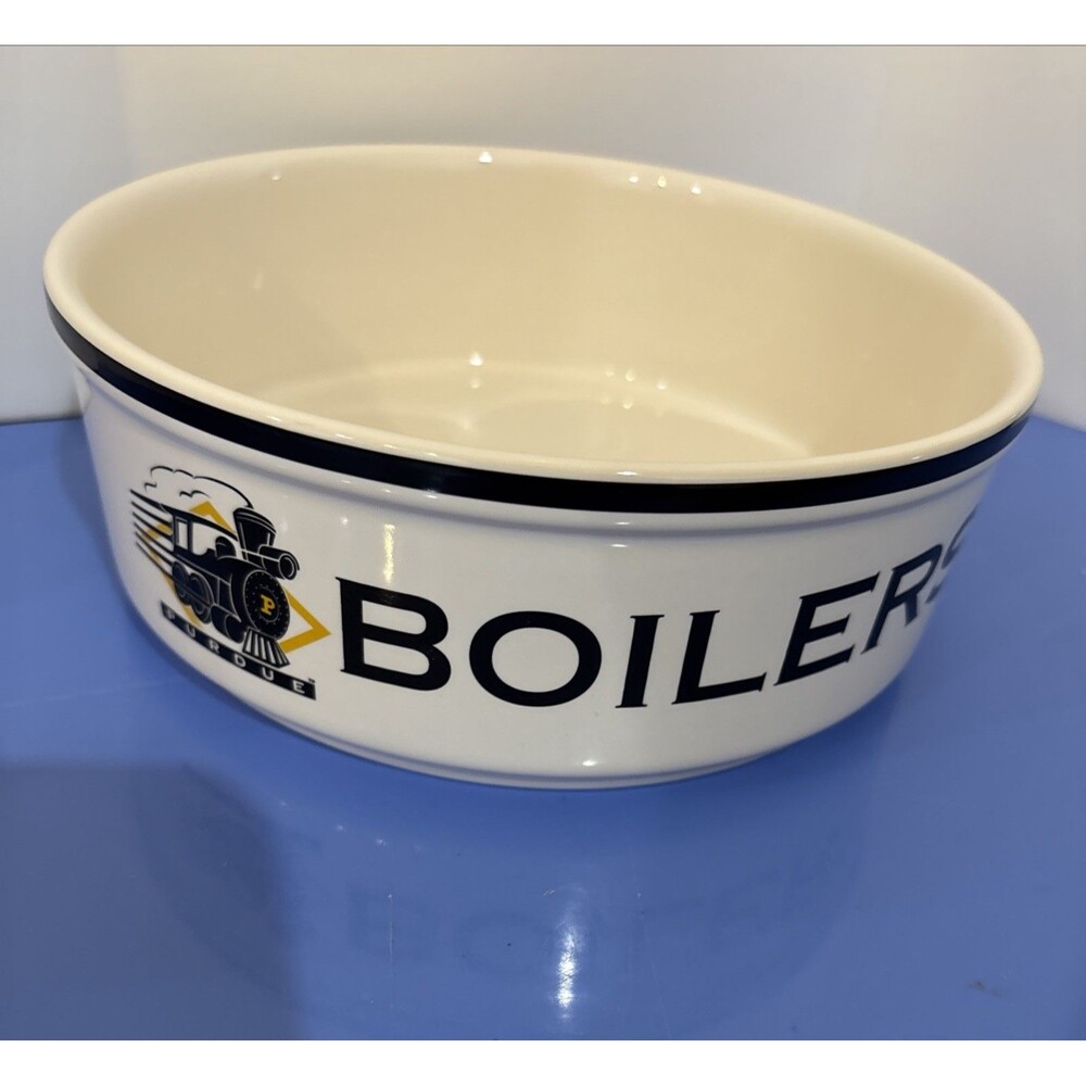 Pfaltzgraff Dog Water Bowl Purdue University 7.5” Made in USA Limited Edition